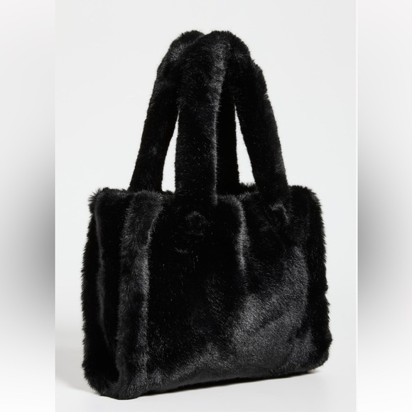 STAND STUDIO Faux Fur Soft Teddy Liz Bag - Picture 1 of 7